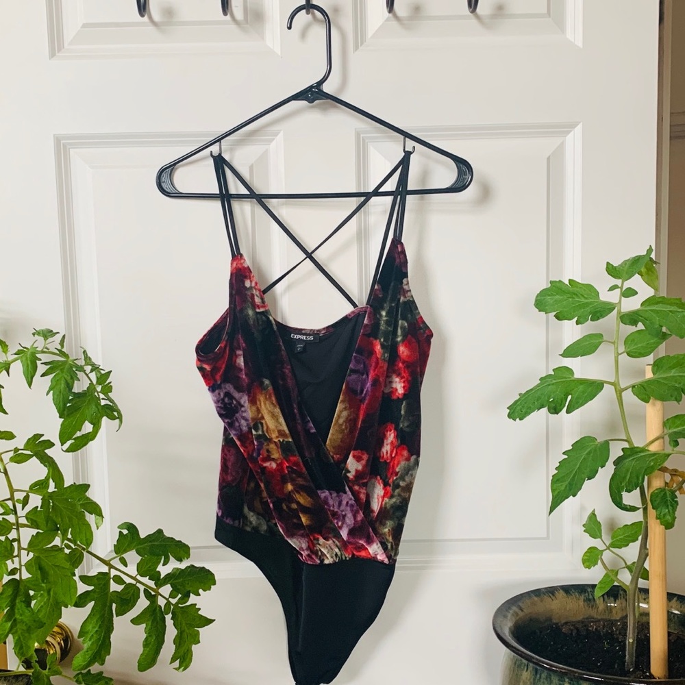 express velvet bodysuit